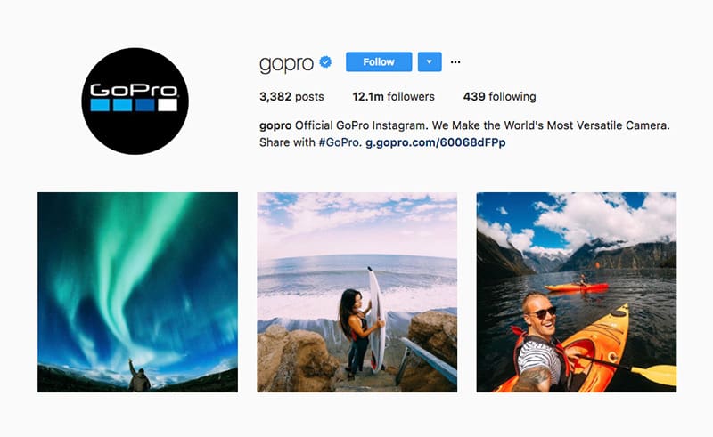 GoPro Instagram Profile