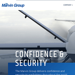 Aviation Website Design For The Marvin Group
