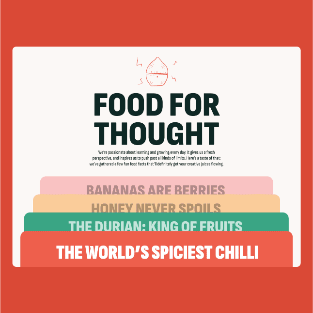 Agency Eats Food for Thought