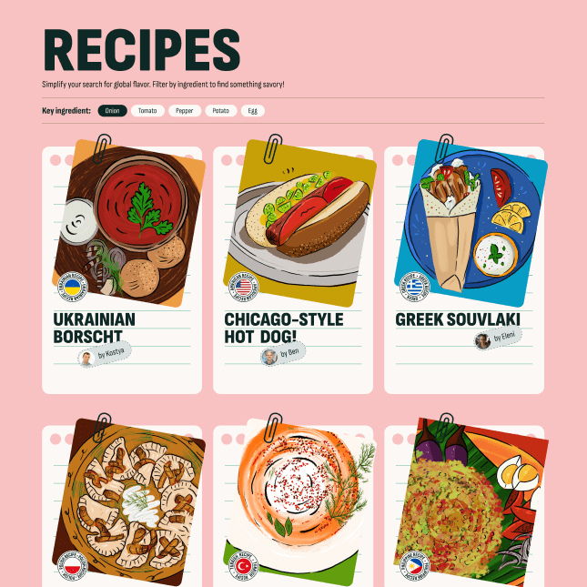 Agency Eats Recipes Page