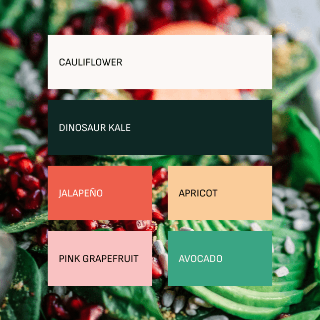 Agency Eats Website Color Palette