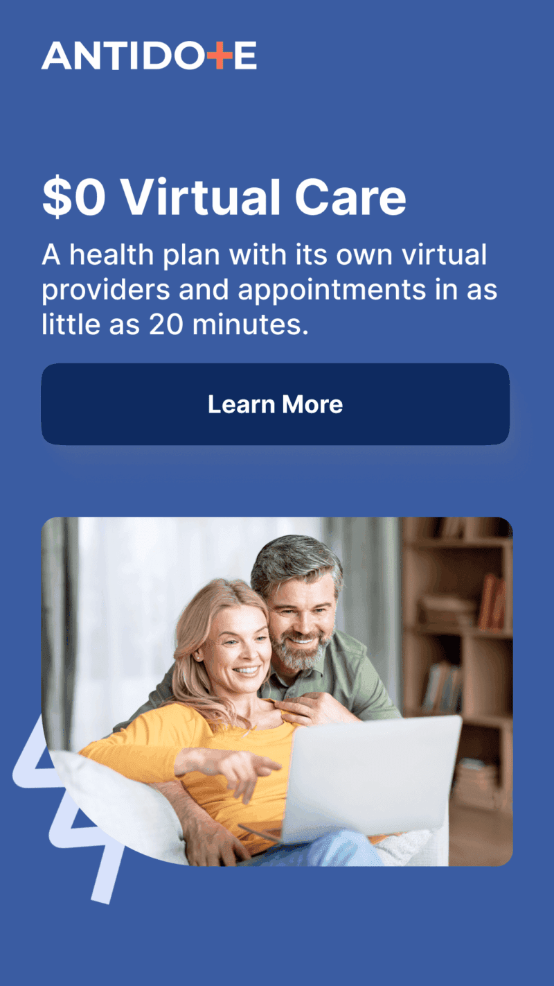 Antidote health desktop ad