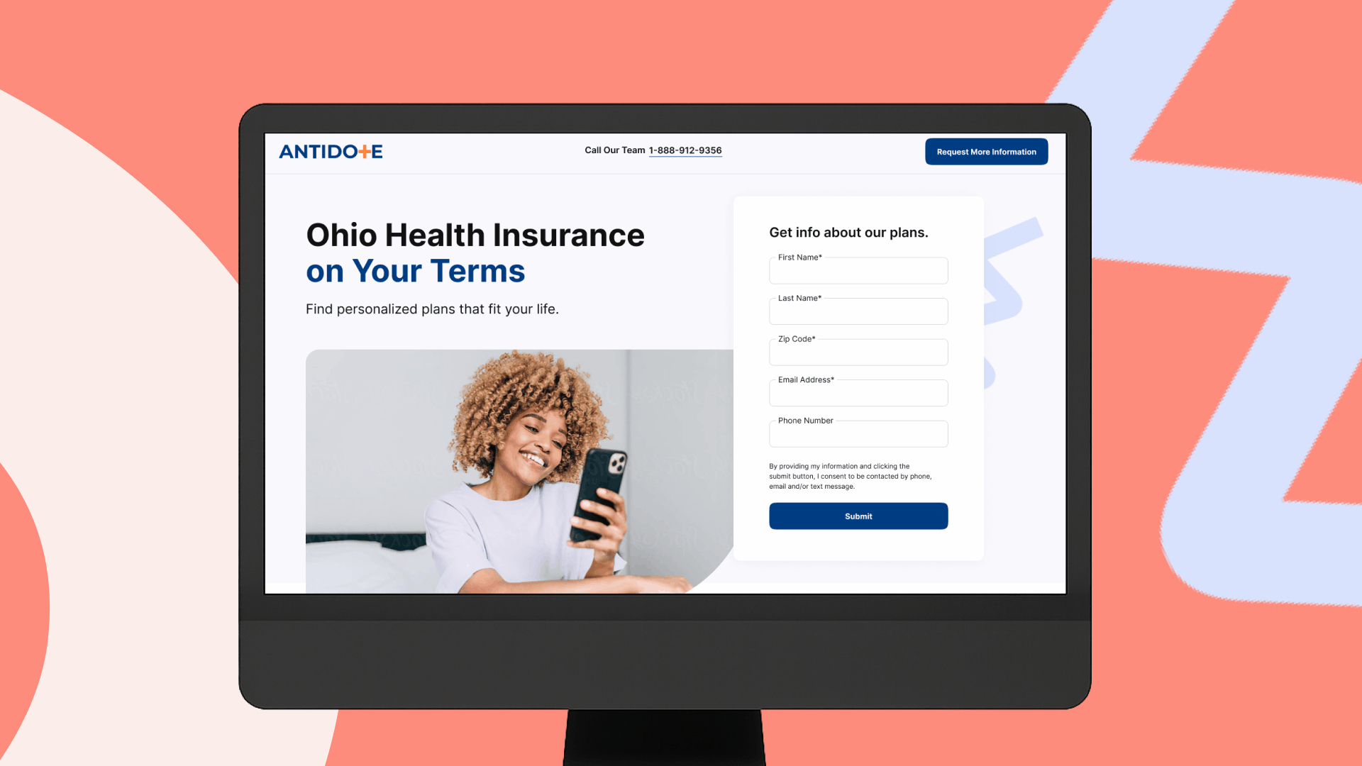 Antidote Health website animation