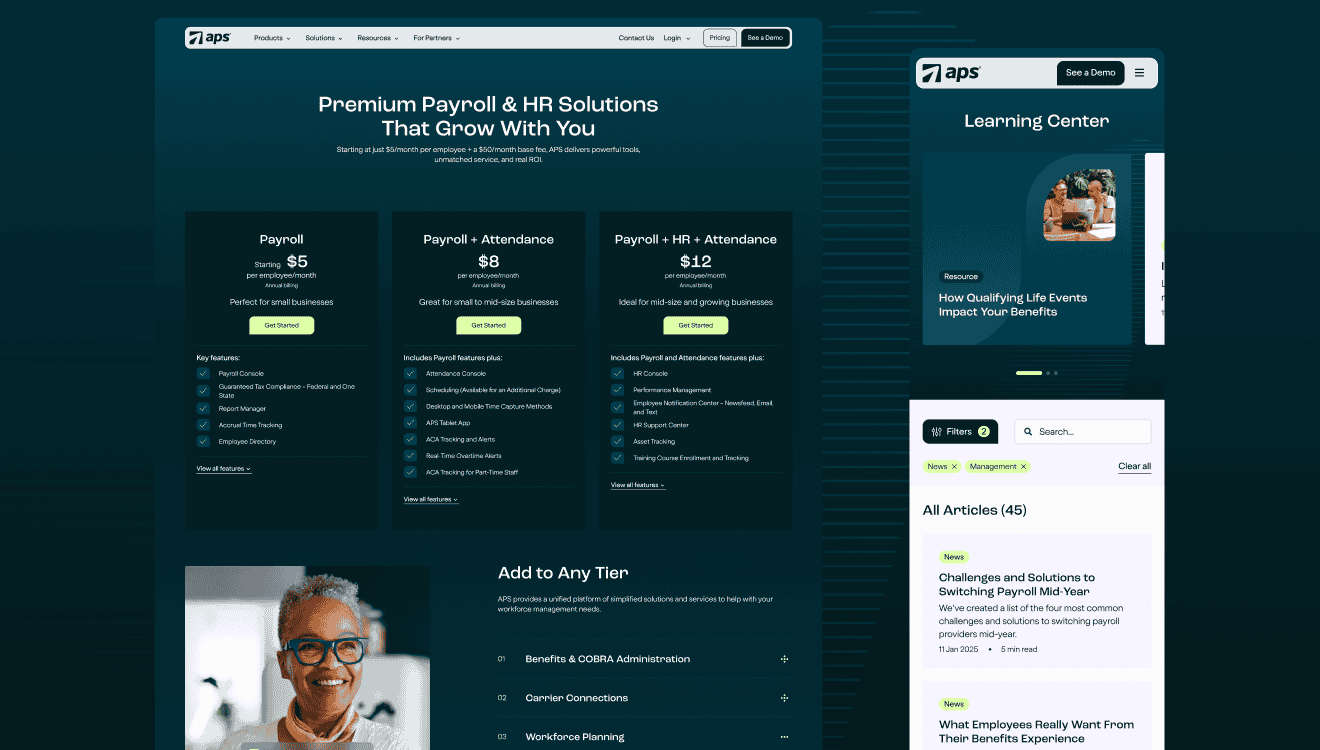 APS Pricing Page